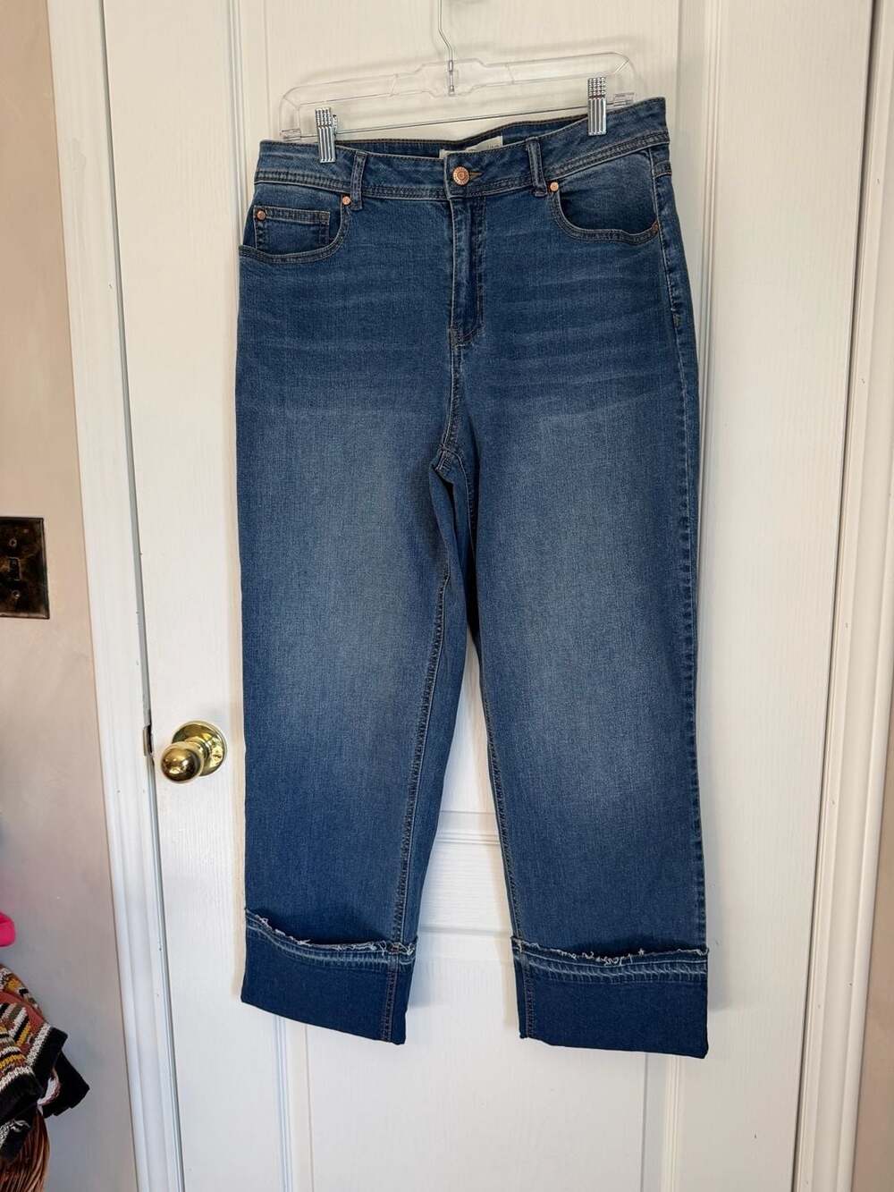 C Denim Est. 1995 Hi-Rise Cuffed Ankle Jeans